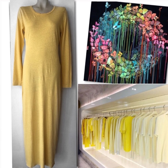 Cotton Citizen Dresses & Skirts - 🆕 COTTON CITIZEN HEMP COTTON YELLOW MAXI DRESS S Cotton Citizen Dresses & Skirts - 🆕 COTTON CITIZEN HEMP COTTON YELLOW MAXI DRESS S